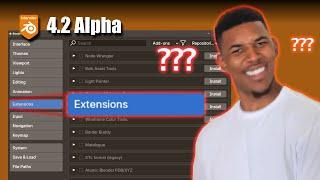 New Extensions in Blender 4.2 Alpha: What are they?