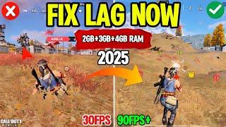 How To FIX LAG and FPS Drop in Call Of Duty Mobile 2025 | CODM LAG FIX Best Settings