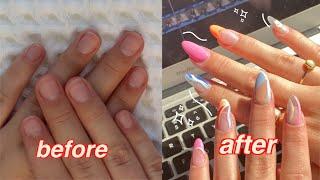 HOW I DO THE PERFECT FAKE NAILS AT HOME (dip nails)