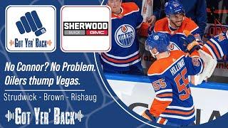 No Connor? No Problem. Oilers thump Vegas.