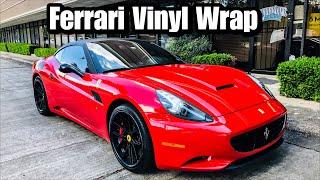 Ferrari California Roof Wrap ! | The FIRST Ferrari I Work On !