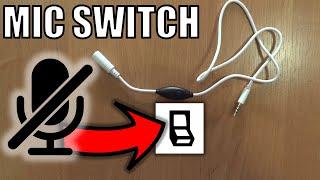 Adding a microphone mute switch or a push to talk button to your headphones with jack connector