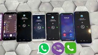 Incoming Group Viber Call 7 Phones Call Samsung Xiaomi Honor 7c IPhone X