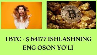 SARMOYASIZ $1779 USD. OSON BITCOIN ISHLASH !