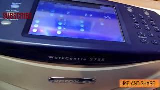 A4 size ID card print adjustment  on xerox 5755 photocopier machine