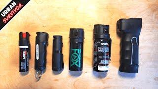 Testing the 6 Best Pepper Sprays for Everyday Carry / Self Defense  (Sabre Red vs POM vs Fox Labs)