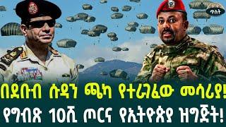 በደቡብ ሱዳን ጫካ የተራገፈው መሳሪያ!የግብጽ 10ሺ ጦርና የኢትዮጵያ ዝግጅት! August 28, 2024