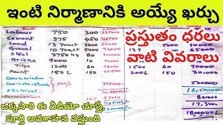 750 sft house construction cost || 1.5 cent house cost( material labour rates)