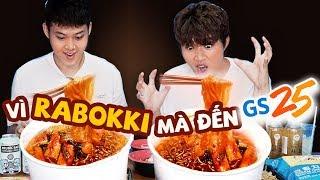 VÌ RABOKKI MÀ ĐẾN GS25 | ĂN QUÁ TRỜI MÓN HÀN QUỐC SIÊU NGON CÙNG JUNSSI | ĂN ĐÊM CÙNG WOOSSI