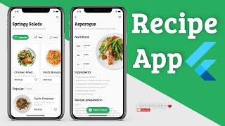 Recipe Flutter App UI Kit - Speed Code Tutorial