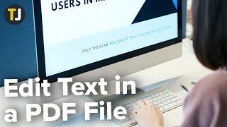 How to Edit the Text in a PDF File