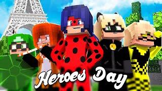Minecraft MIRACULOUS The Movie  HEROES' DAY  Ladybug and Cat Noir in Minecraft / Animation