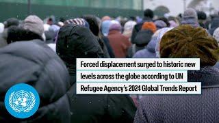 Forced displacement surged to historic new levels - UNHCR Global Trends Report | United Nations