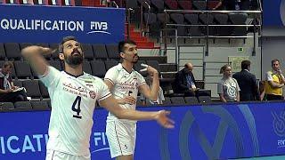 Волейбол. Саид Маруф и команда Ирана. Разминка с мячами.