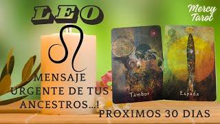 ️Leo️ATORMENTADO POR TIMENSAJE URGENTE DE TUS ANCESTROS! PRÓXIMOS 30 DÍAS #leo #tarot