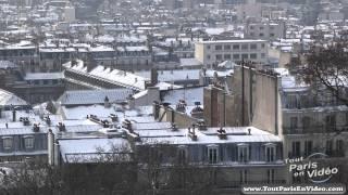 Paris sous la neige (Montmartre, part 1) (Full HD)