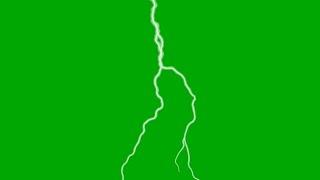 Electric Lightning strike bolts Effects overlay on Green Screen HD