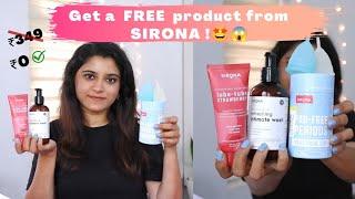 Products for FREE ! Sirona free product survey | FREE Intimate wash & much more