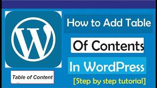 How To Add Table Of Contents In WordPress (2023 Update)