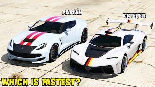 GTA 5 - BENEFACTOR KRIEGER vs OCELOT PARIAH - Which is Fastest?