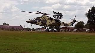 PRESIDENT RUTO CHOPPER CAUSES DRAMA IN BOMET WHILE TAKING OFF