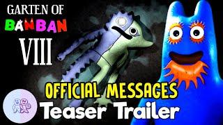 GARTEN OF BANBAN 8 - NEW TEASER TRAILER WILL COME in the NEXT FEW WEEKS and NEW OFFICIAL MESSAGES 