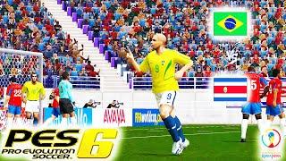 Brasil x Costa Rica - Copa do Mundo de 2002 - Pro Evolution Soccer 6 (PES 6)