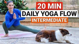 20 Min Intermediate Daily Yoga Flow | Full Body Yoga Stretch & Flow