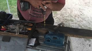 How to sharpen a half inch drill bit. part 2