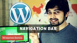 Top navigation bar in Wordpress