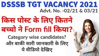 DSSSB TGT Vacancy 2021 | Total candidates who applied for Tgt Vacancy | DSSSB Teacher Vacancy update