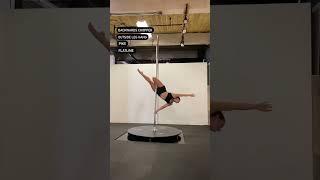 Pole Dance Combo// Intermediate Pole Fitness Tutorial #poledance #polefitness