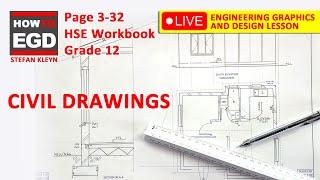 How to DRAW a CIVIL DRAWING easily - HSE | Page 3-32 | Grade 12