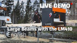 LOGOSOL | Live Demo - Large Beams with the Log Moulder LM410