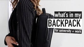 WHAT'S IN MY BACKPACK university + work supplies