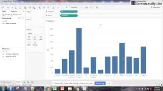 Tableau - create bar chart from excel file