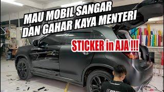 FULL BODY STIKER MOBIL " Outlander black matte premium "