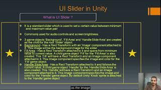 Unity UI Slider & components