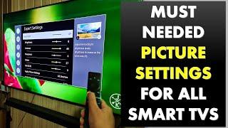 How to Get Good Picture Settings for Samsung & Other Smart TVs (digital noise reduction tv) | Hindi