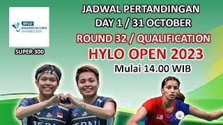 Jadwal Hylo Open 2023 badminton | Day 1