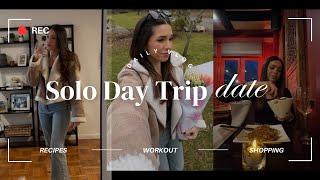 My First Solo Day Trip Date! | dinner, movies + shopping