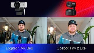 Logitech MX Brio vs. Obsbot Tiny 2 Lite direkter Videoqualität Vergleich | TechnikLoft