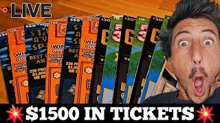 $1500 Mix of Lottery Tickets | Scratch Life