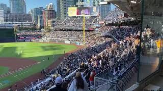 Padres stadium reacts to San Diego State buzzer beater to send them to basketball championship game