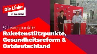 Schwerpunkte: Raketenstützpunkte, Krankenhausreform & Ostdeutschland