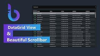 C# Tutorial ~  Add Beautiful Custom Scrollbars  to  DataGridView - Bunifu Framework