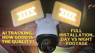 AI tracking security camera floodlight | Eufy E340 installation and in depth look