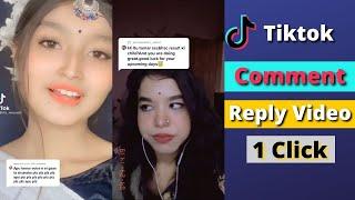 How To Mention Comment In Tiktok Video | Comment Reply Video