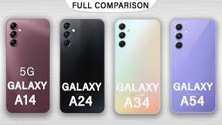 Samsung Galaxy A14 Vs Galaxy A24 Vs Galaxy 34 Vs Galaxy a54 | Galaxy A series 2023