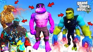 Elemental HULK rule The World In GTA 5 ! SHINCHAN FRANKLIN stop it